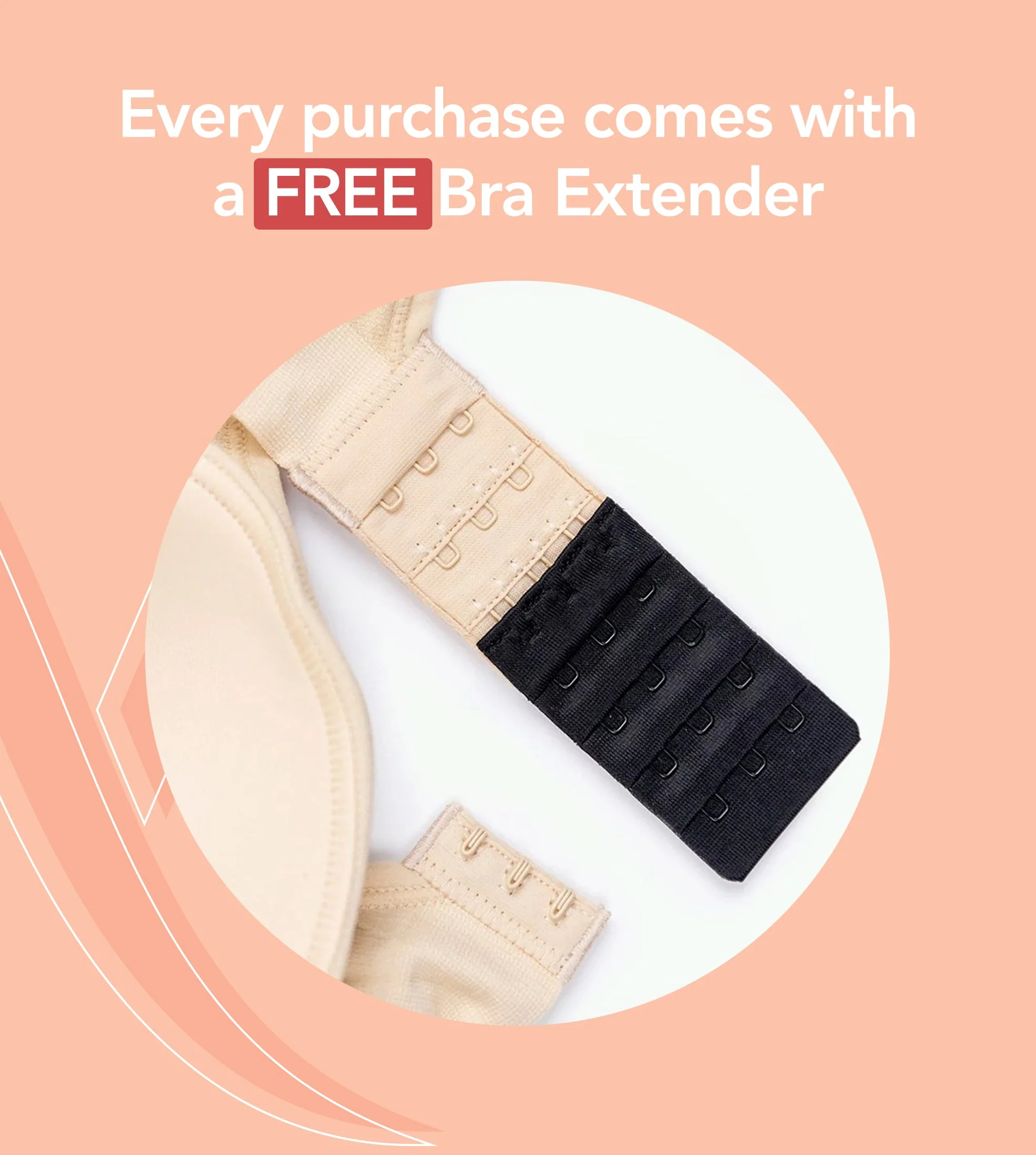 2-Pack Adjustable Wire Free Shaper Bra (Cups A-FF) + FREE Bra Extender - Image 22