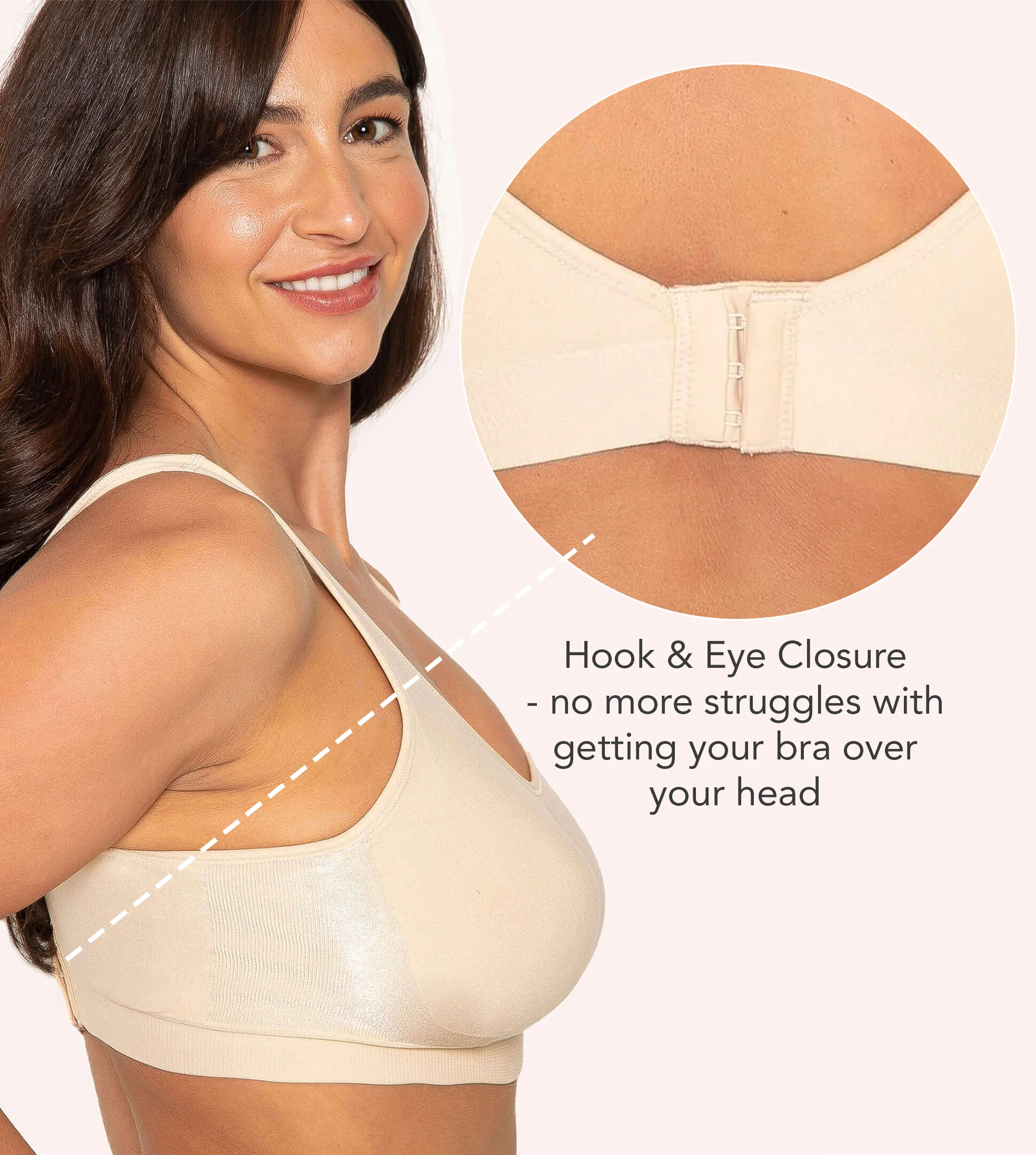 Adjustable Wire Free Shaper Bra (Cups A-FF) + FREE Bra Extender - Image 18