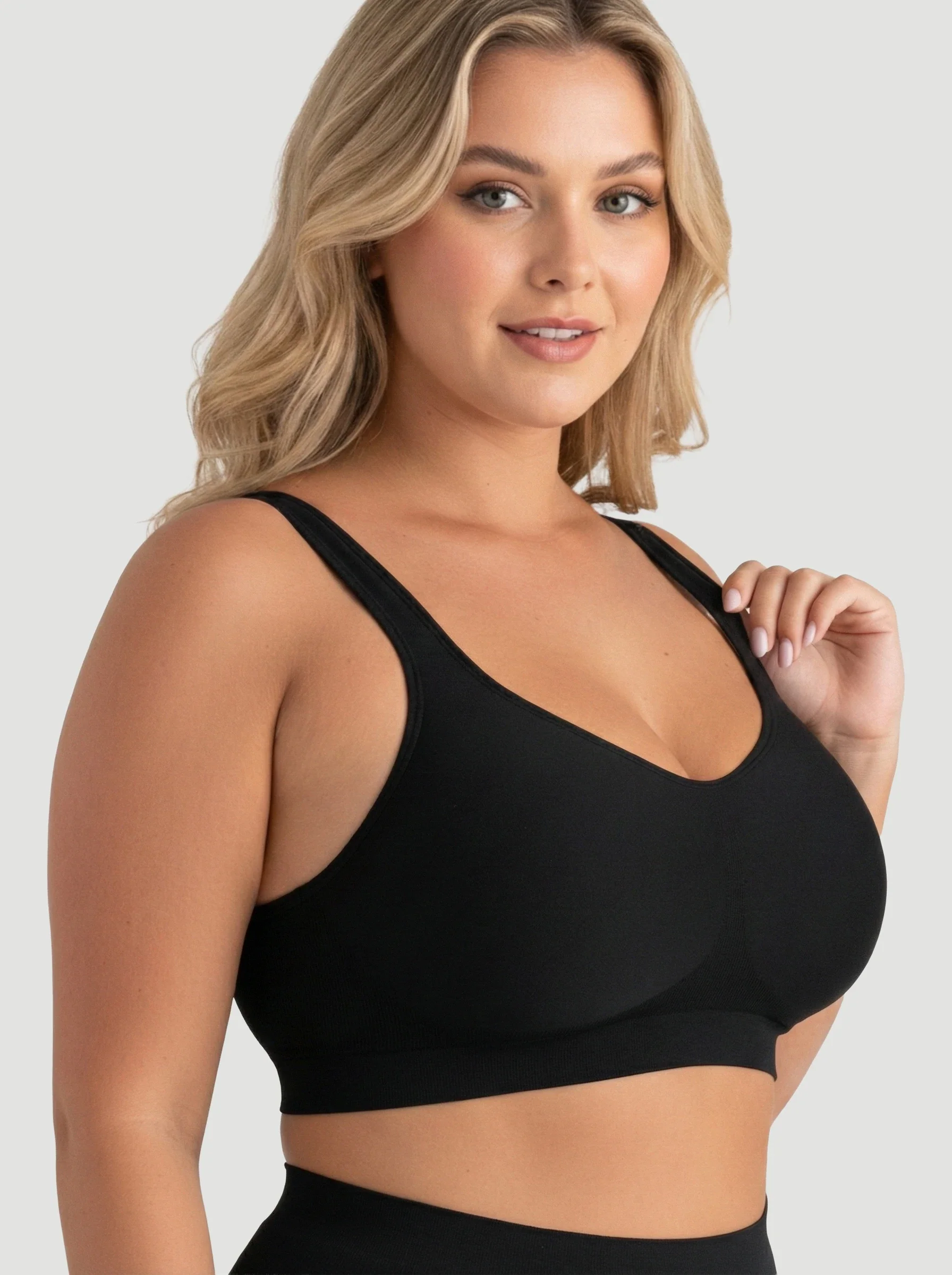 Adjustable Wire Free Shaper Bra (Cups A-FF) + FREE Bra Extender - Image 4