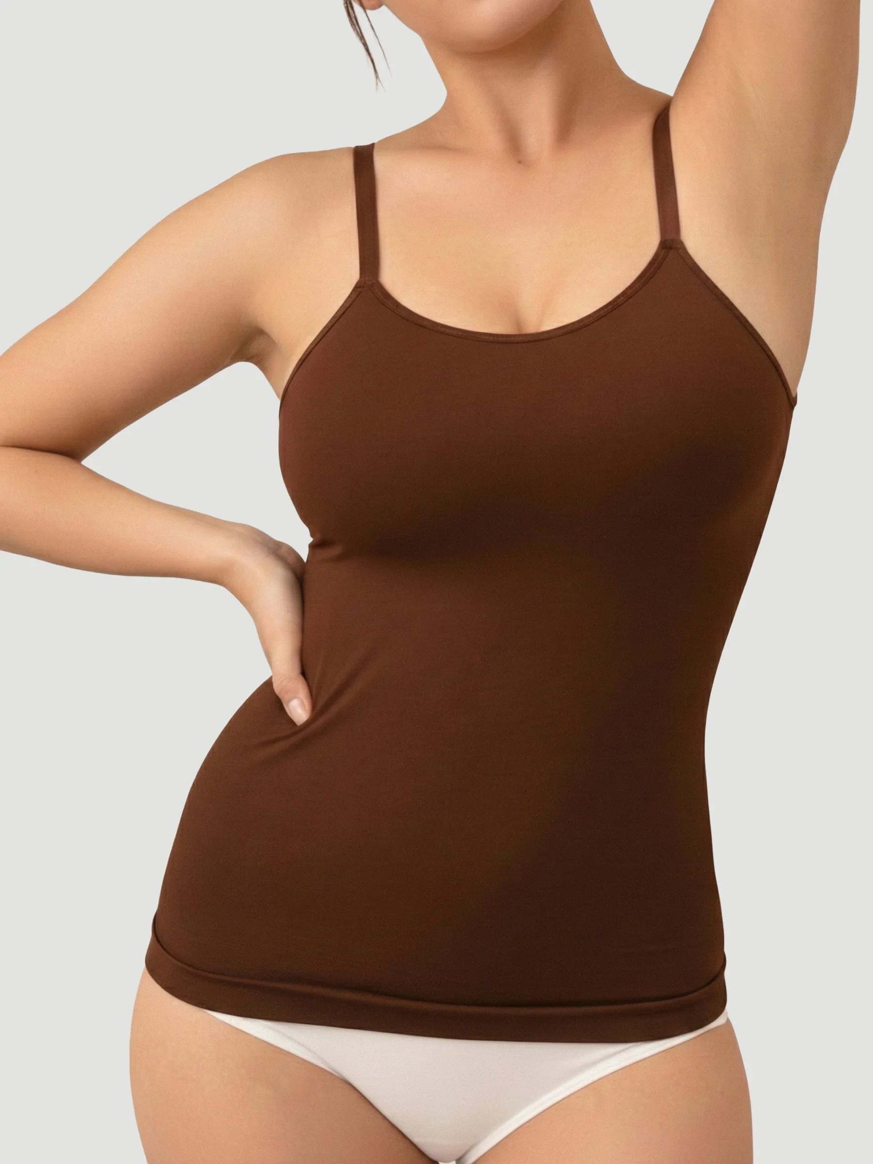 Seamless Shaping Scoop Neck Daily Cami Top - Image 11