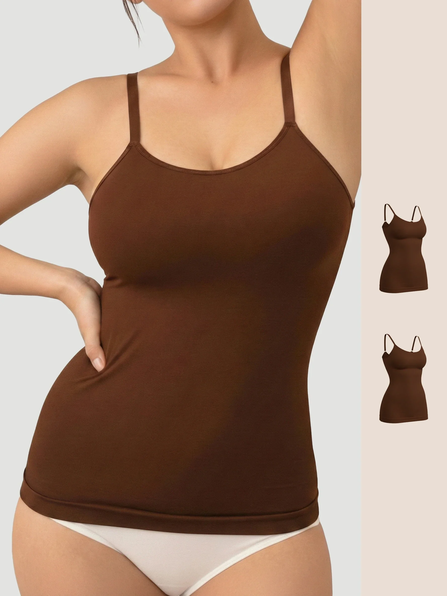 Seamless Shaping Scoop Neck Daily Cami Top - Image 10