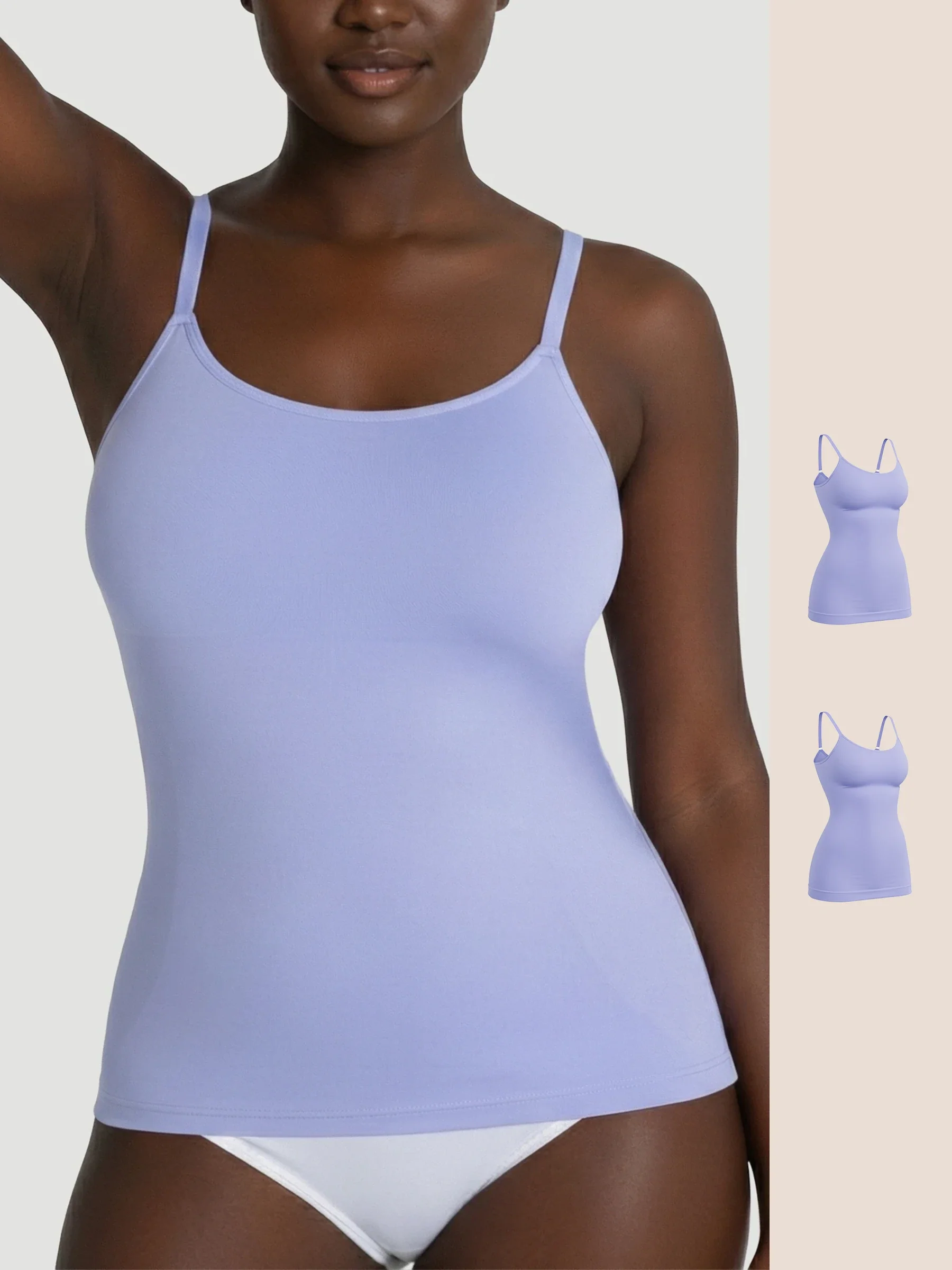 Seamless Shaping Scoop Neck Daily Cami Top - Image 22