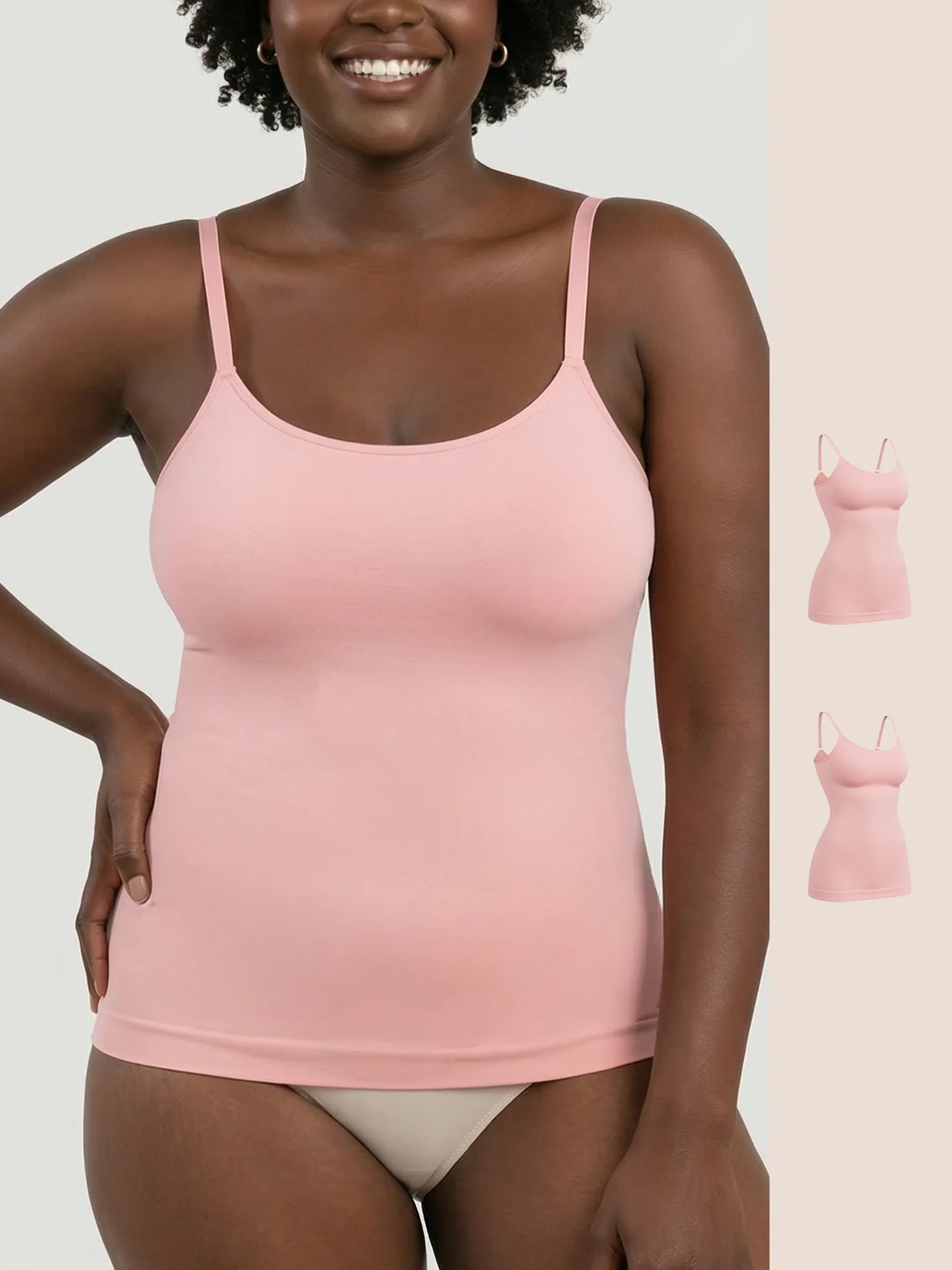 Seamless Shaping Scoop Neck Daily Cami Top - Image 19