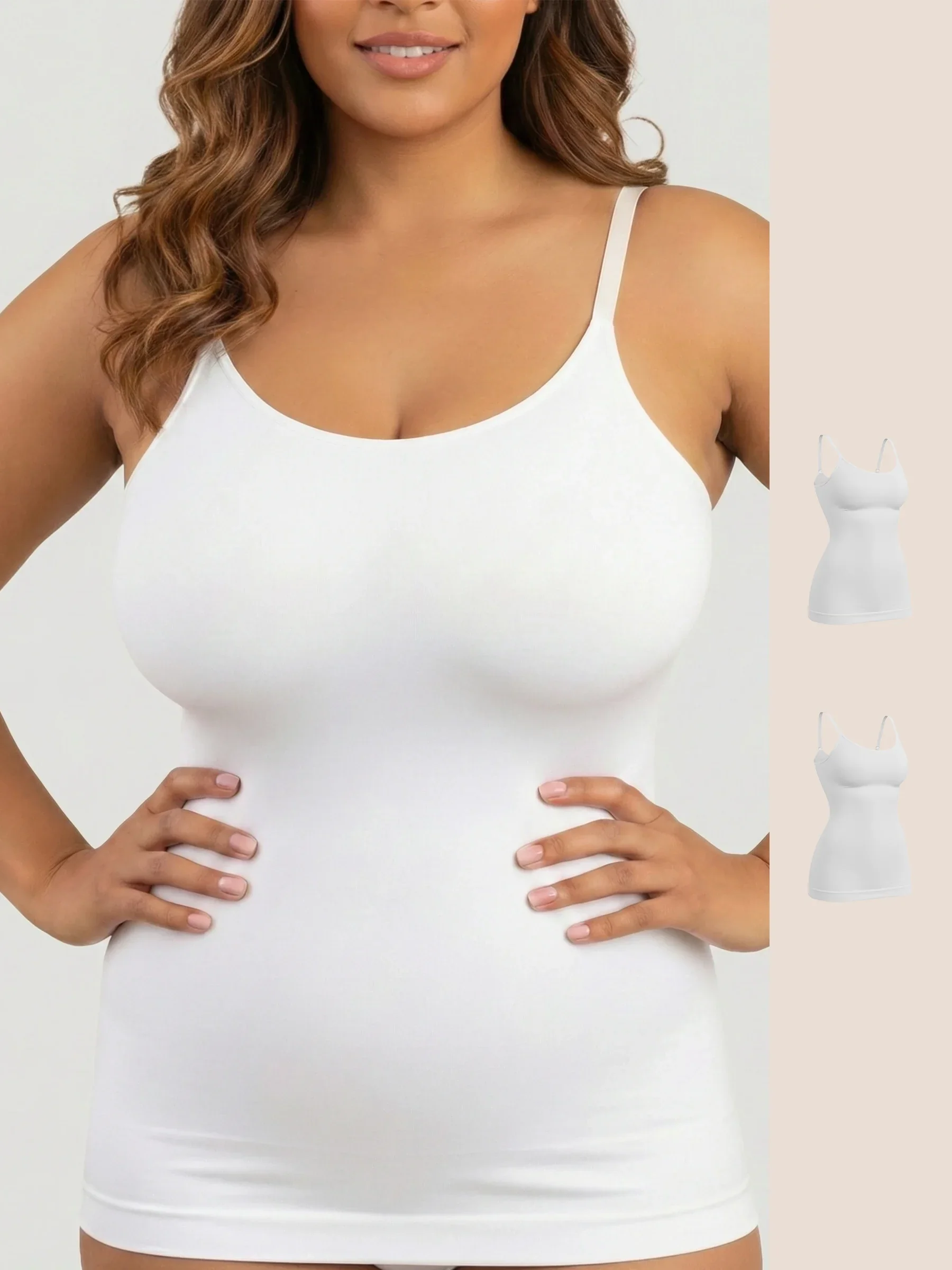 Seamless Shaping Scoop Neck Daily Cami Top - Image 4