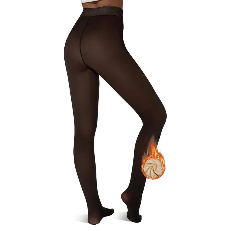 Fleece Lined Tights One-Lined Seams both front and back - Image 7