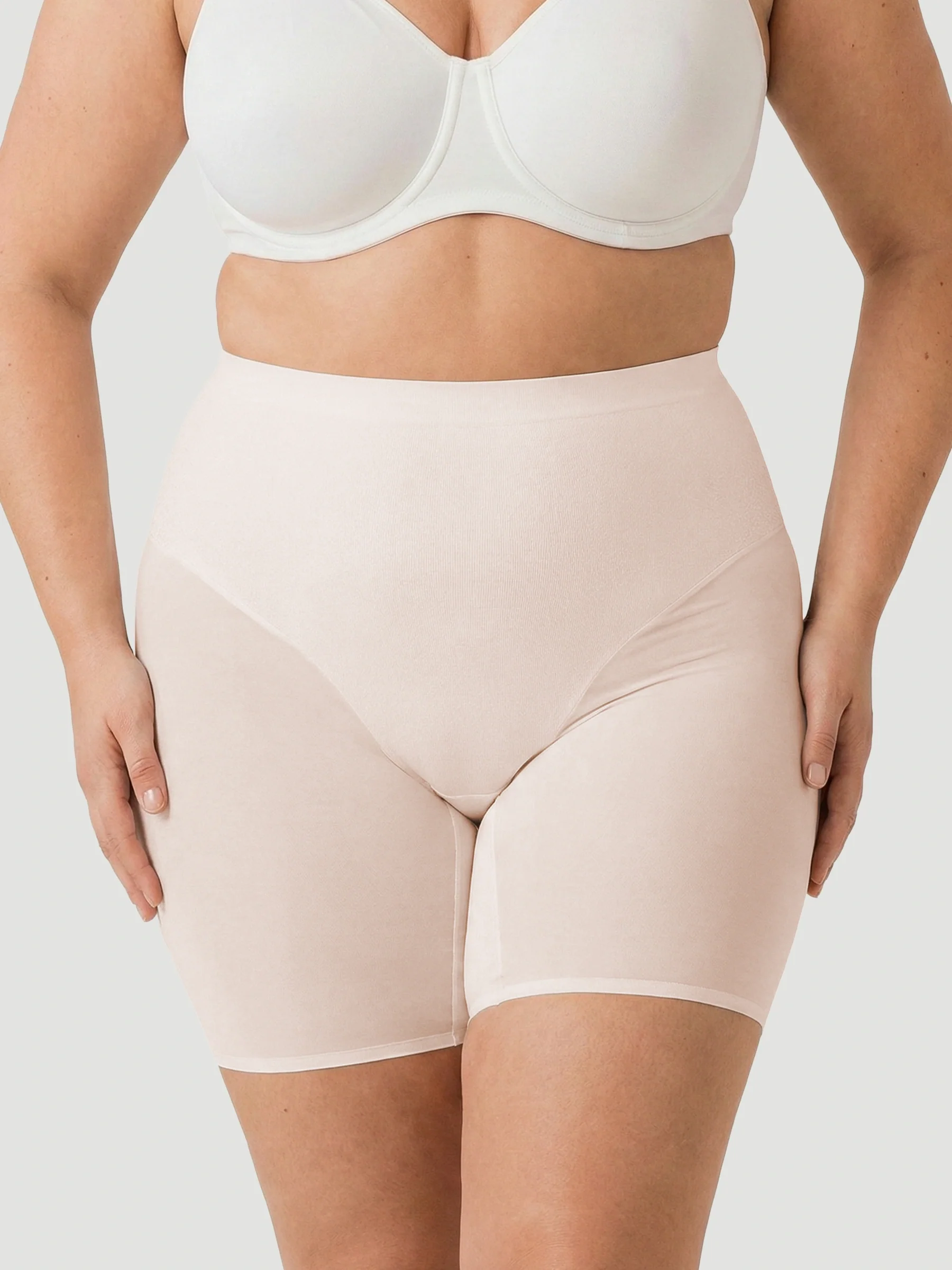 High Waisted Mesh Shaping Shorts - Image 6