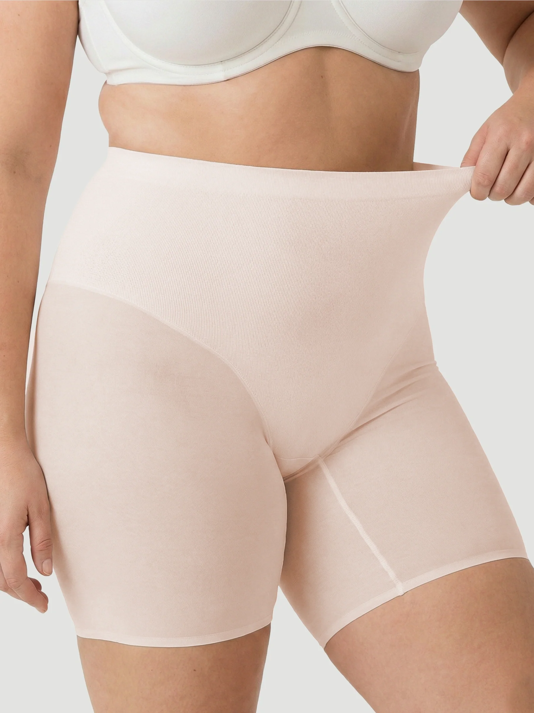 High Waisted Mesh Shaping Shorts - Image 7