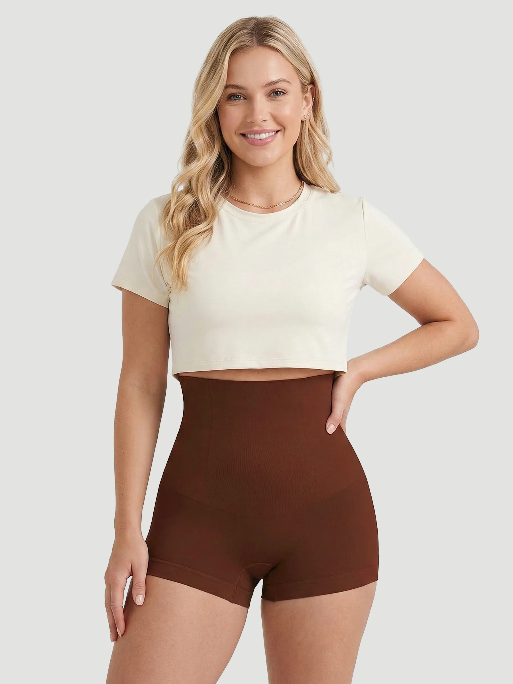 High-Waisted Shaping BoyShort - Image 32