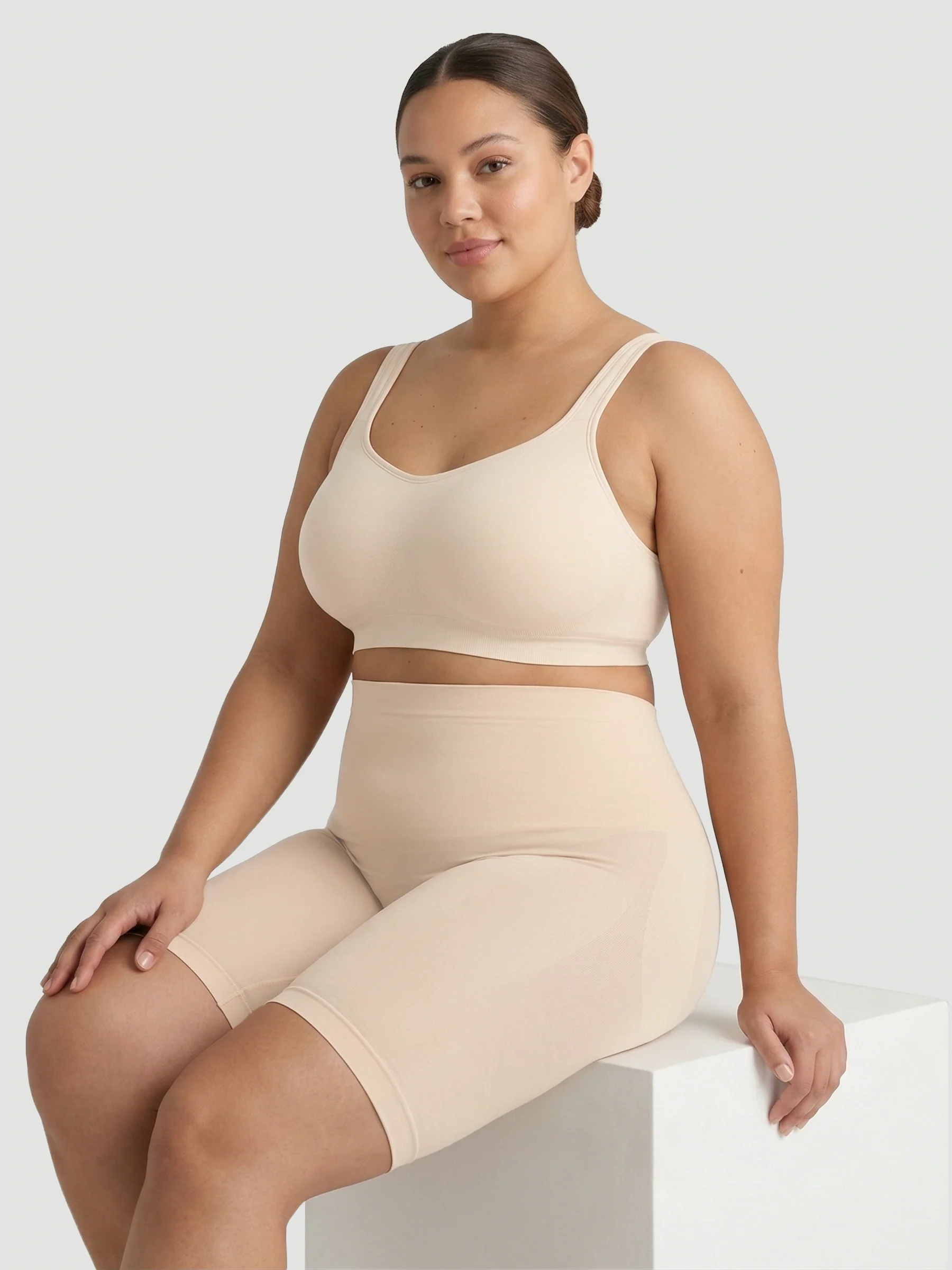High Waisted Shaping Shorts - Image 24