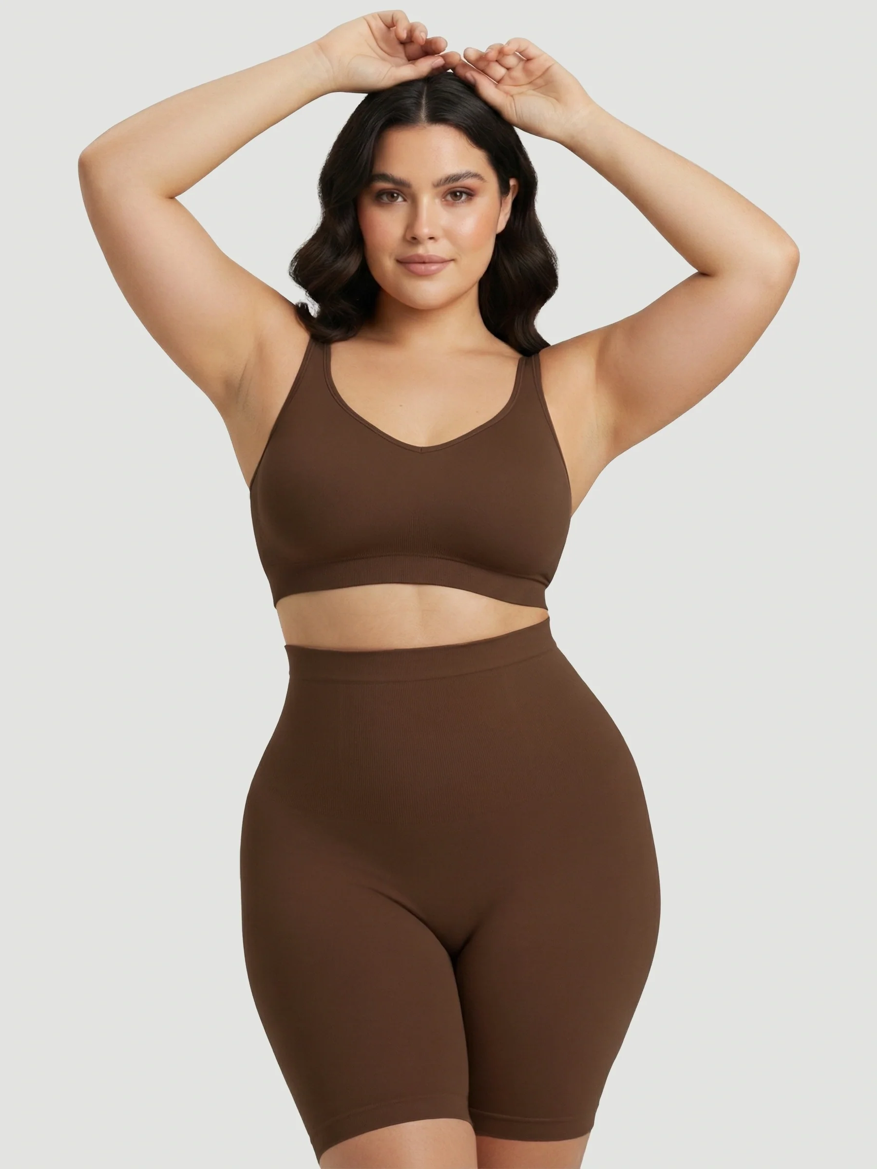 High Waisted Shaping Shorts - Image 30