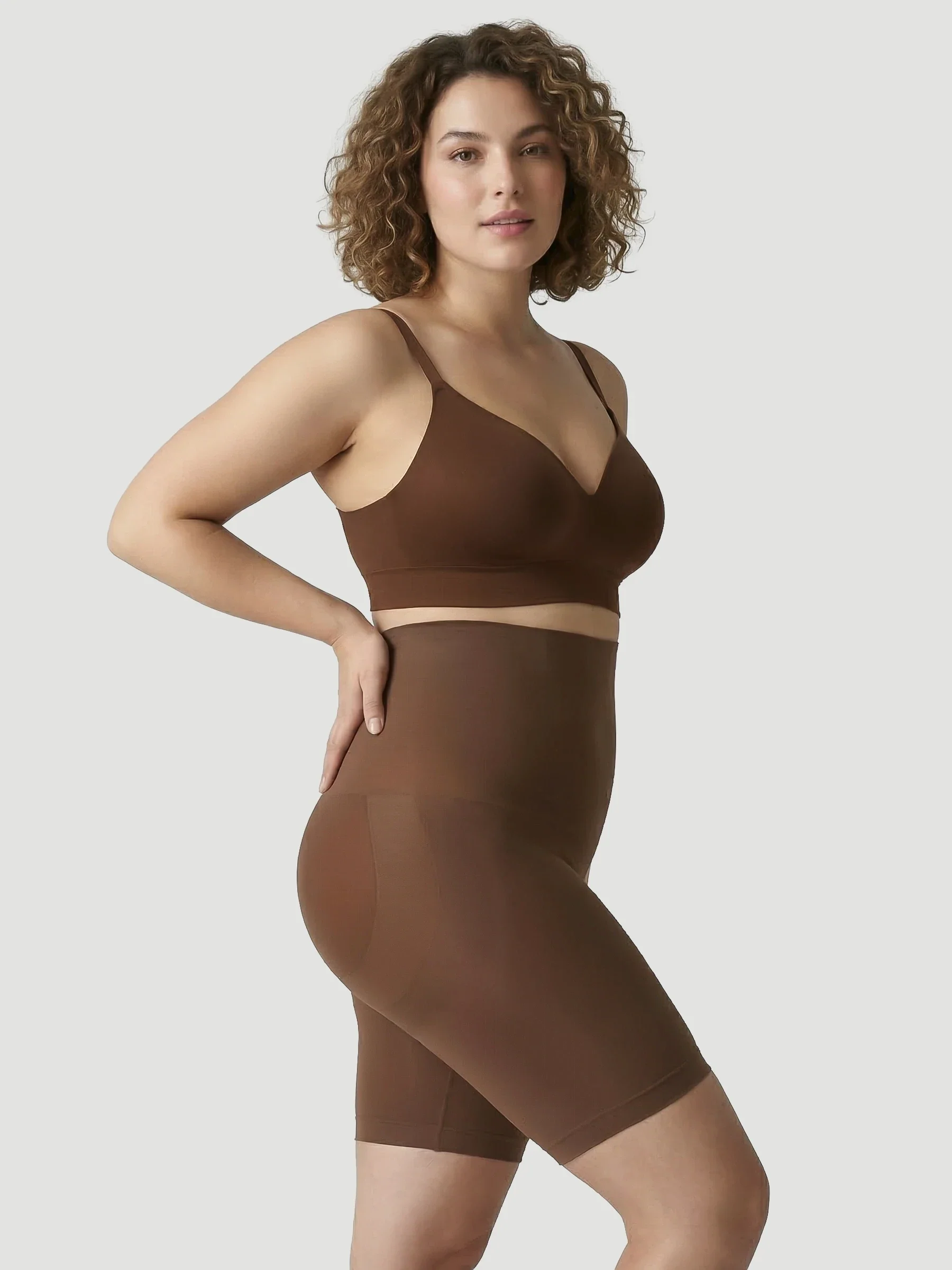 High Waisted Shaping Shorts - Image 33