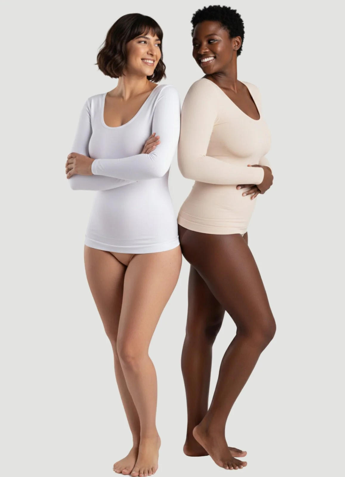 Long-Sleeve Shaping Smoothing Top - Image 8