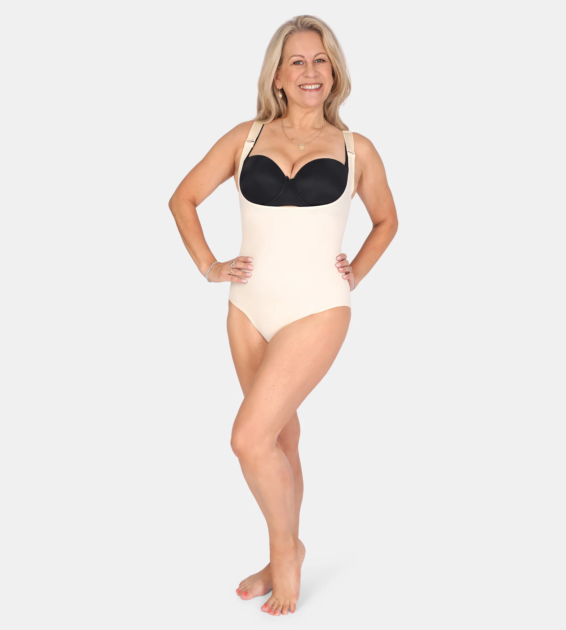 Open Bust Bodysuit Shaping Panty - Image 5