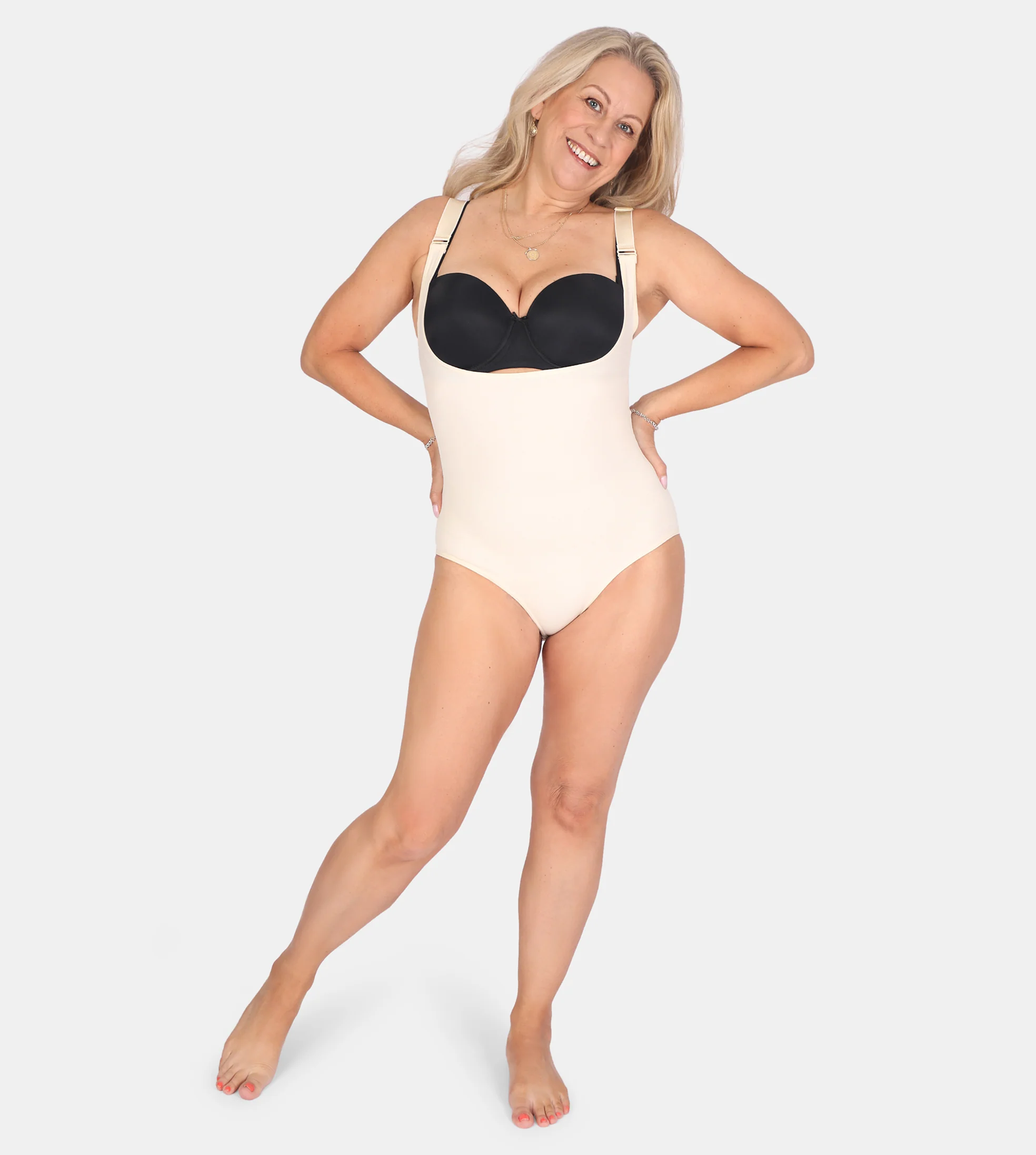 Open Bust Bodysuit Shaping Panty - Image 8