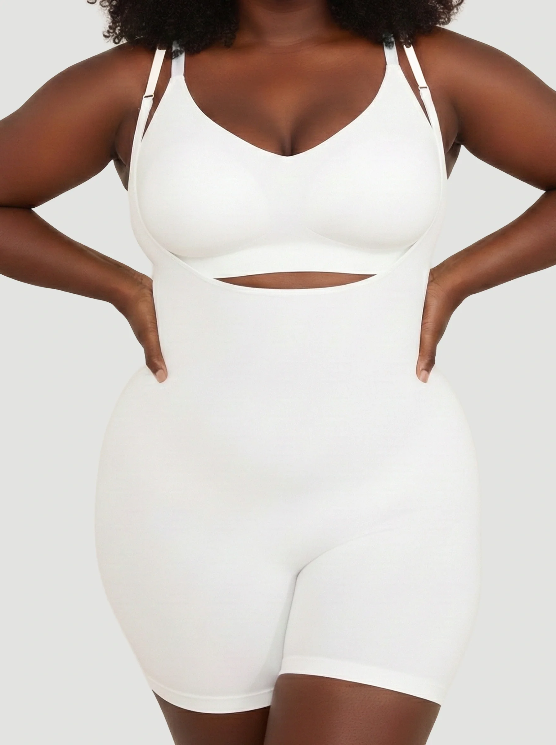 Open Bust Bodysuit Shaping Shorts - Image 6
