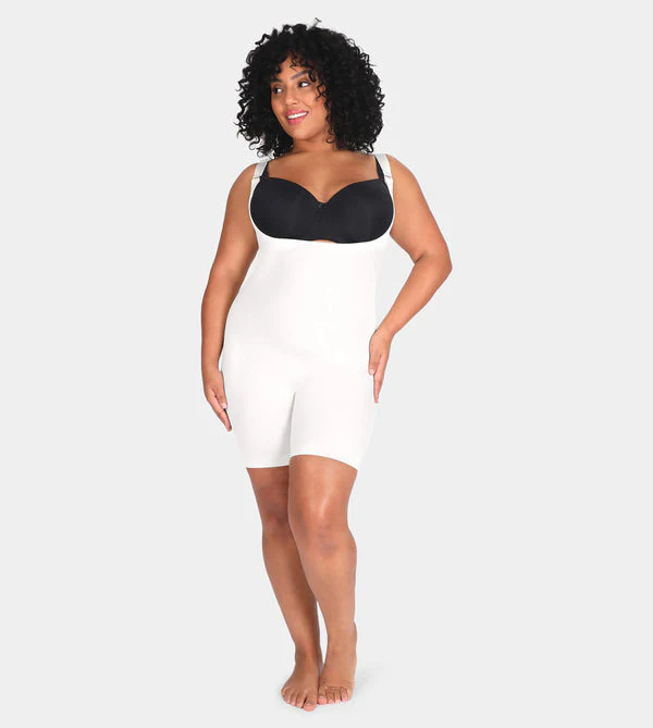 Open Bust Bodysuit Shaping Shorts - Image 10