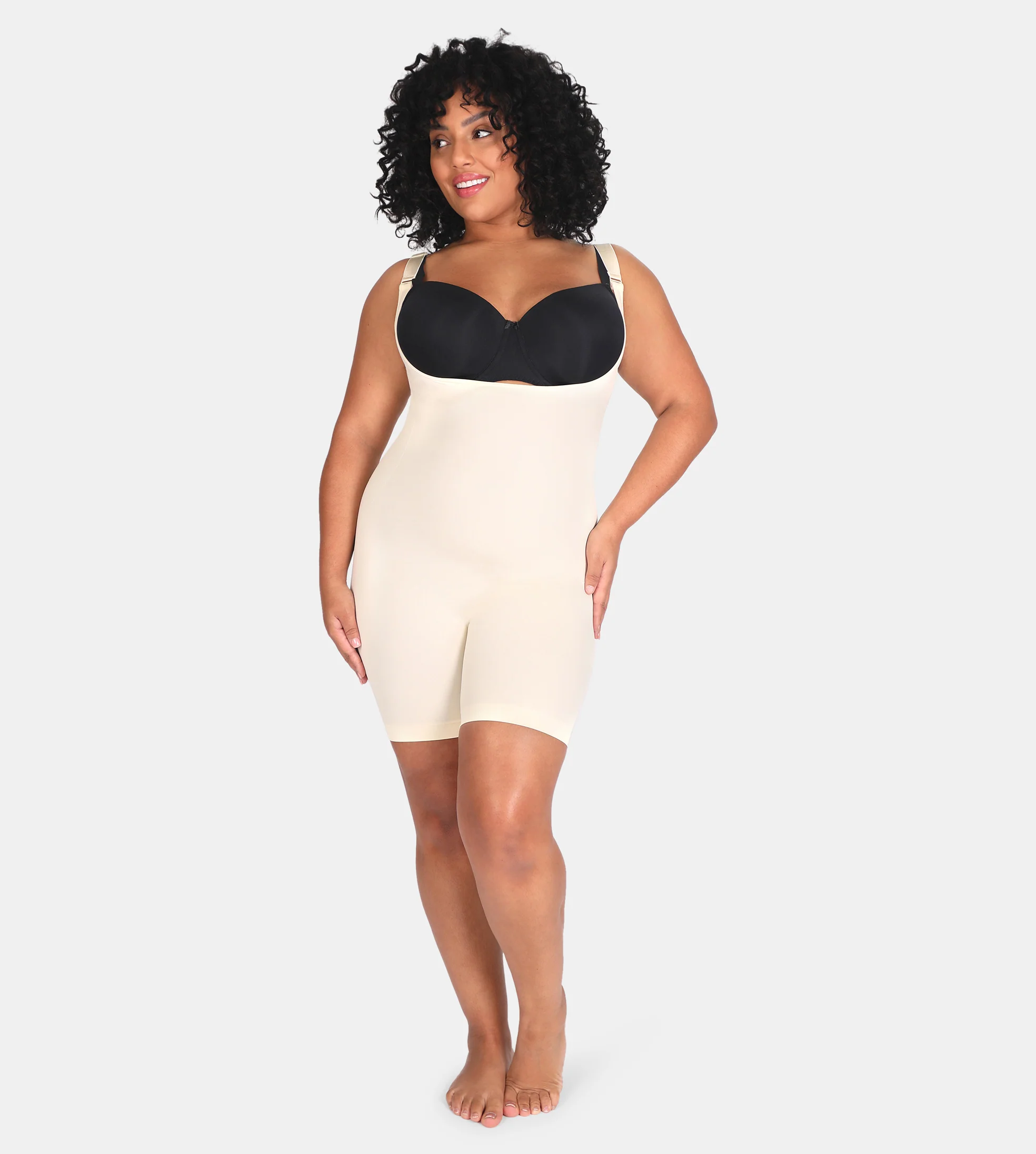 Open Bust Bodysuit Shaping Shorts - Image 6