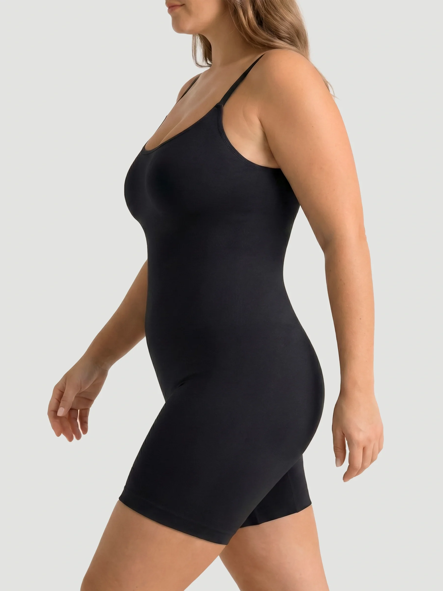 Scoop Neck Bodysuit Shaping Shorts - Image 4