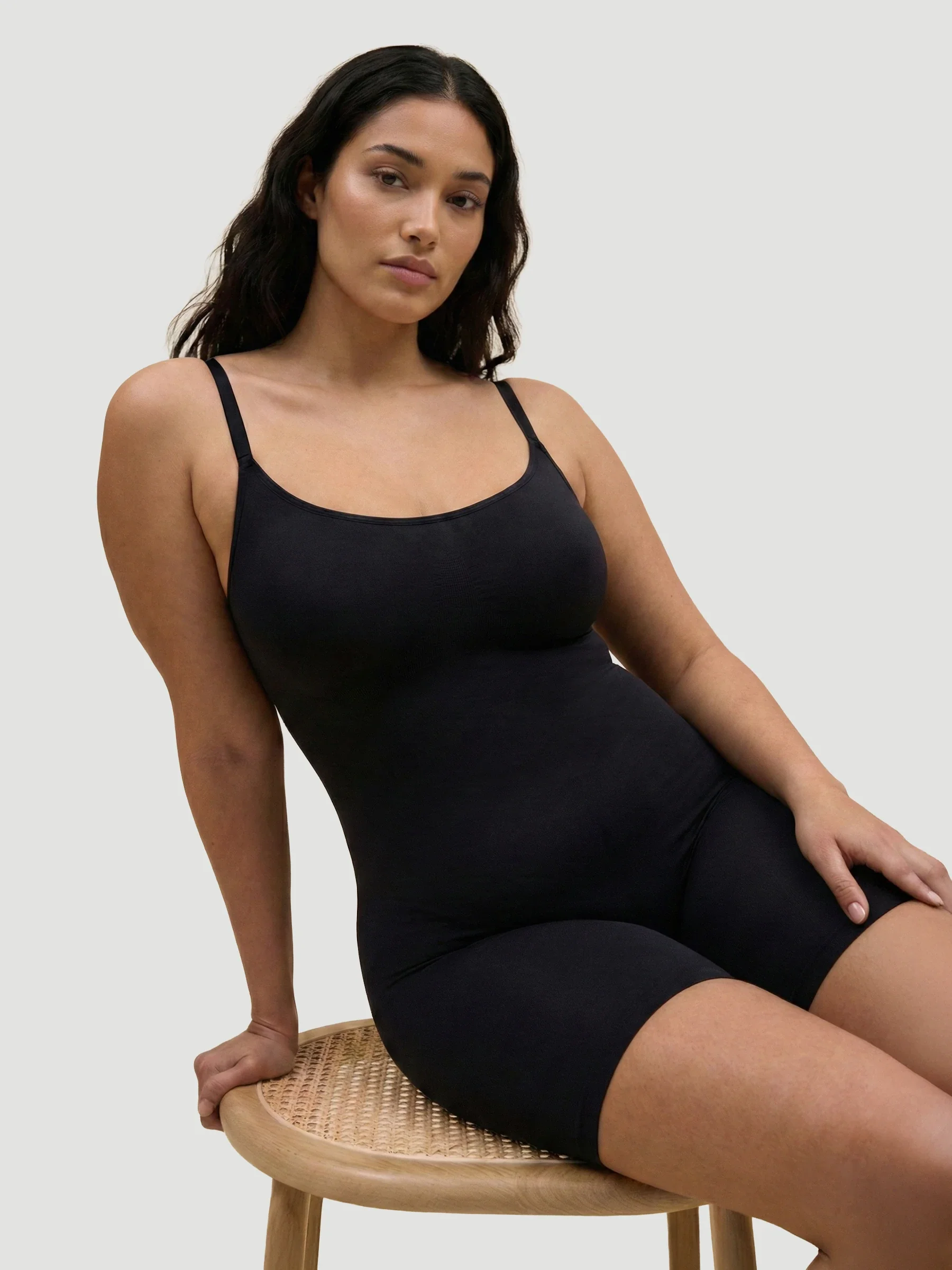 Scoop Neck Bodysuit Shaping Shorts - Image 6