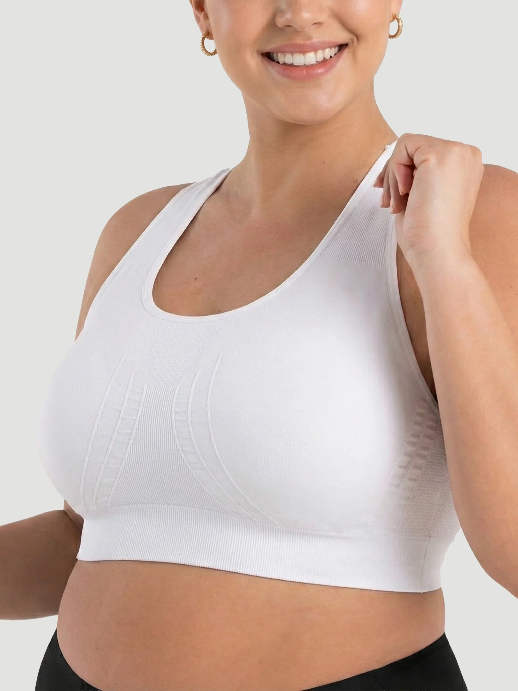 Seamless Racerback Sports Bra - Image 10