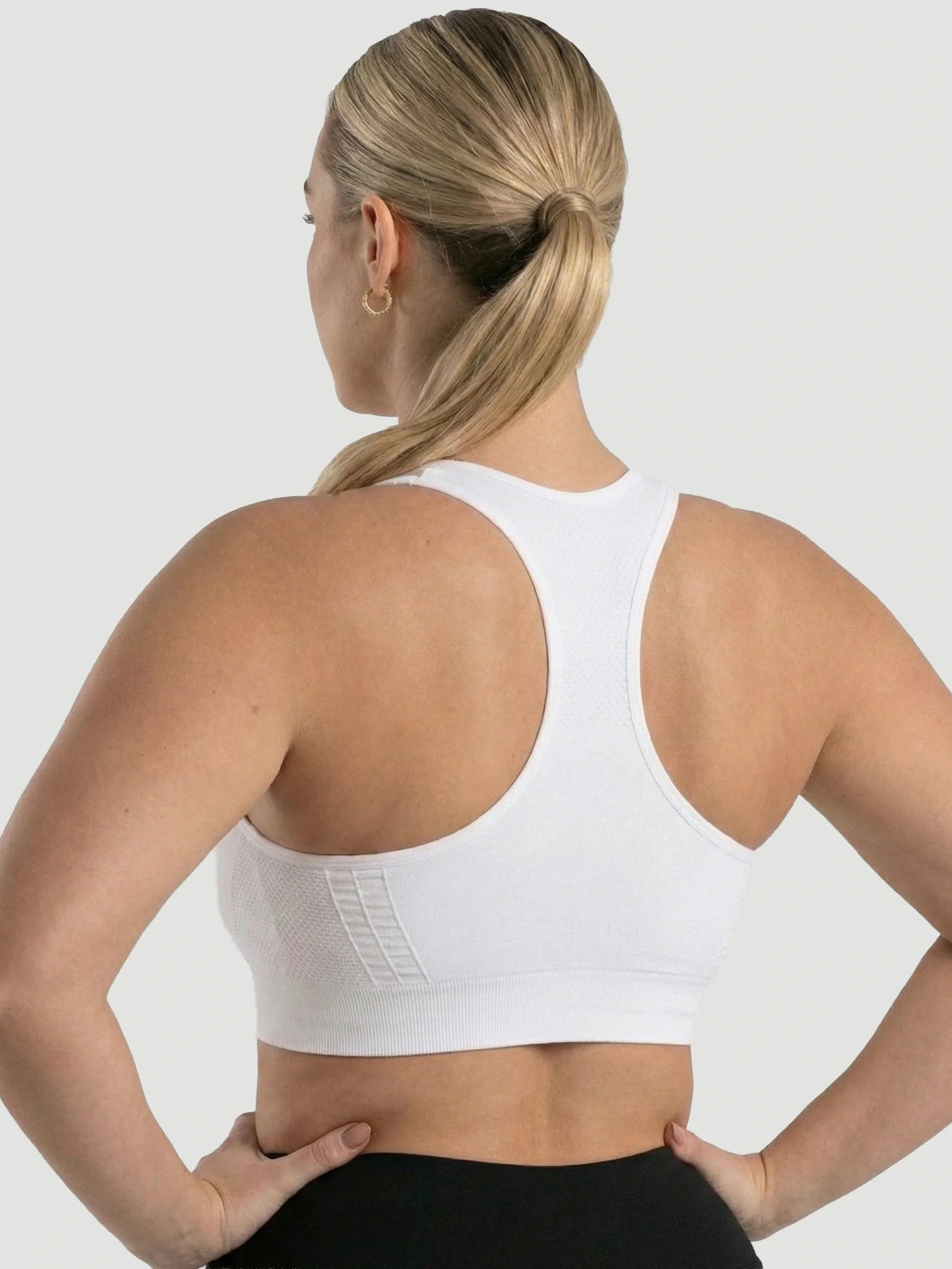 Seamless Racerback Sports Bra - Image 11