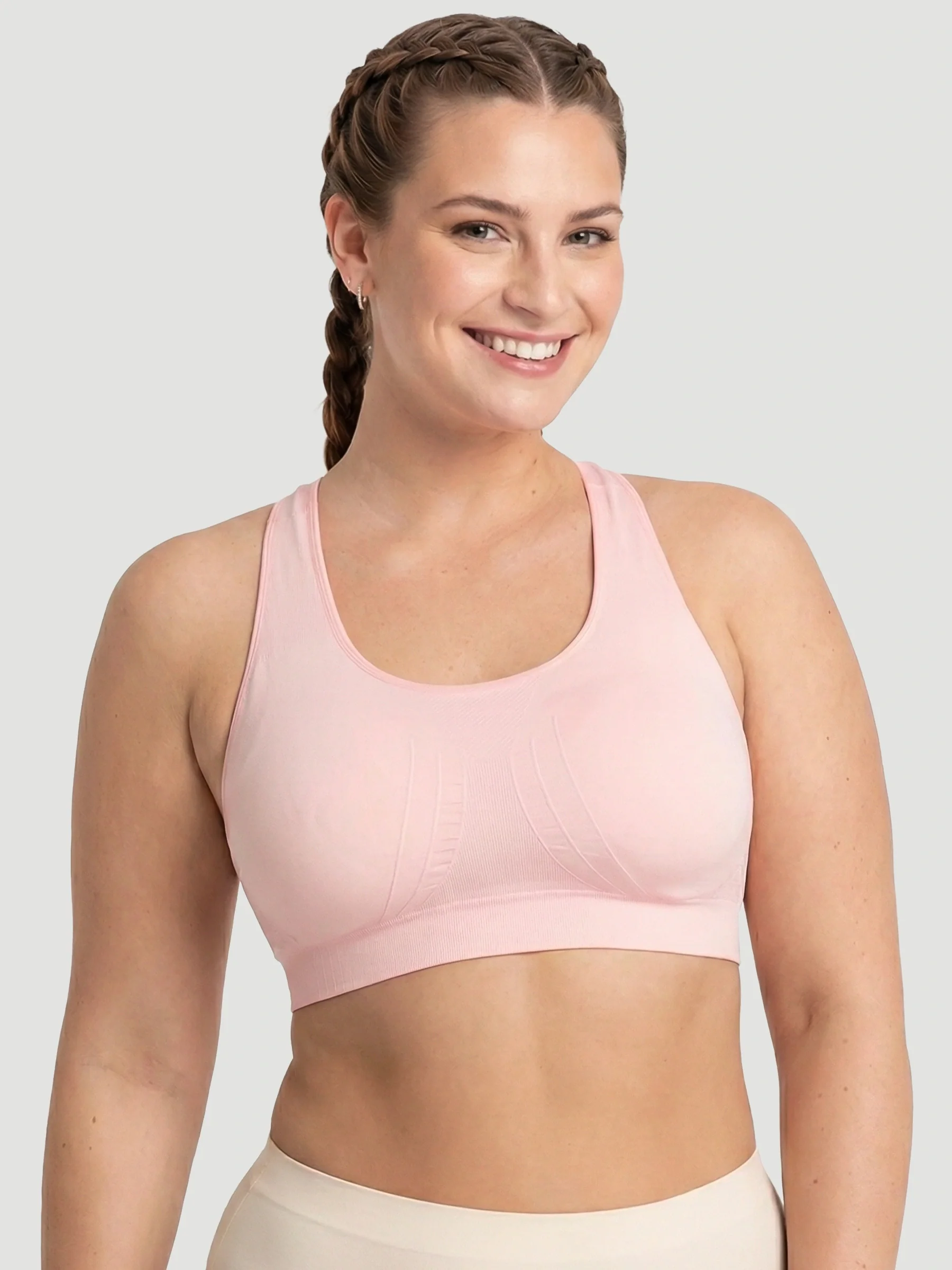 Seamless Racerback Sports Bra - Image 13