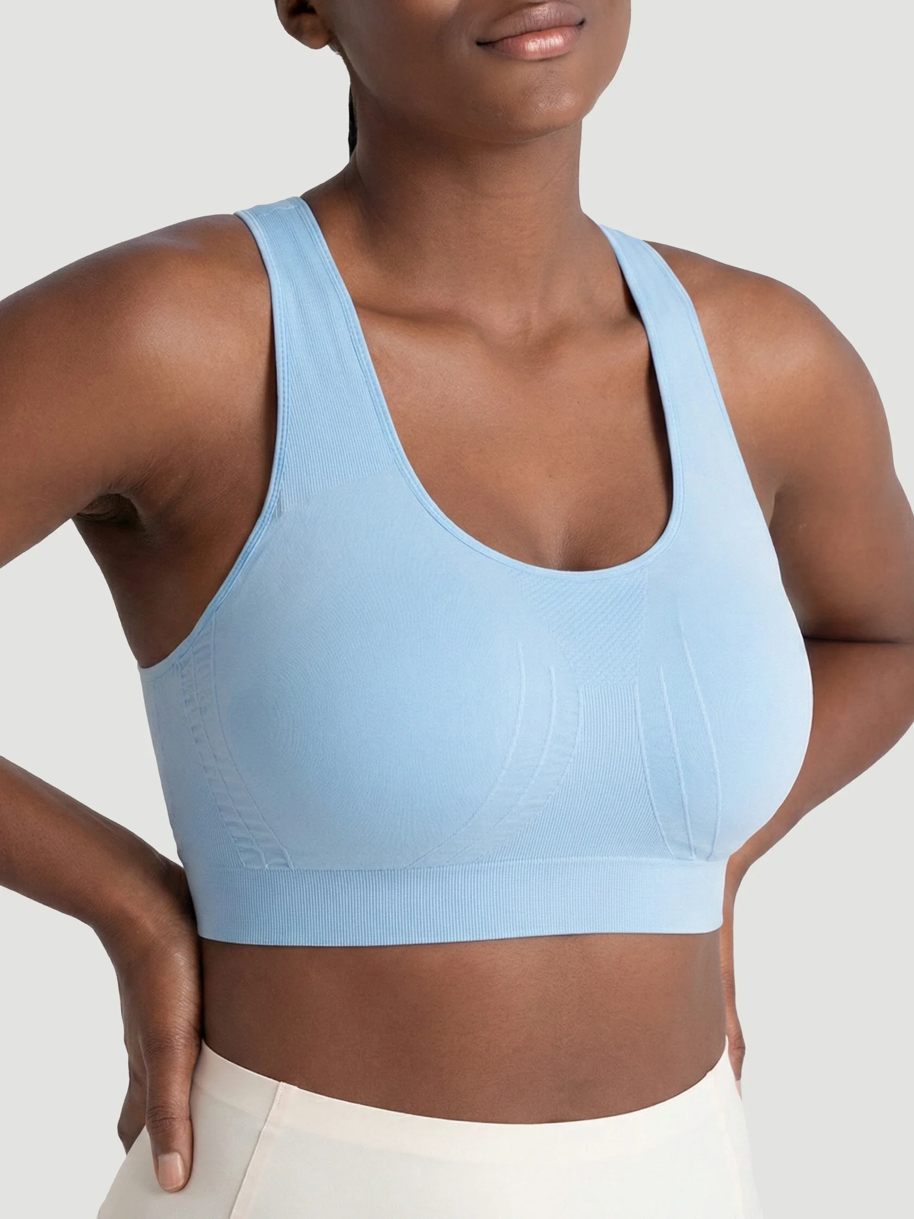 Seamless Racerback Sports Bra - Image 18