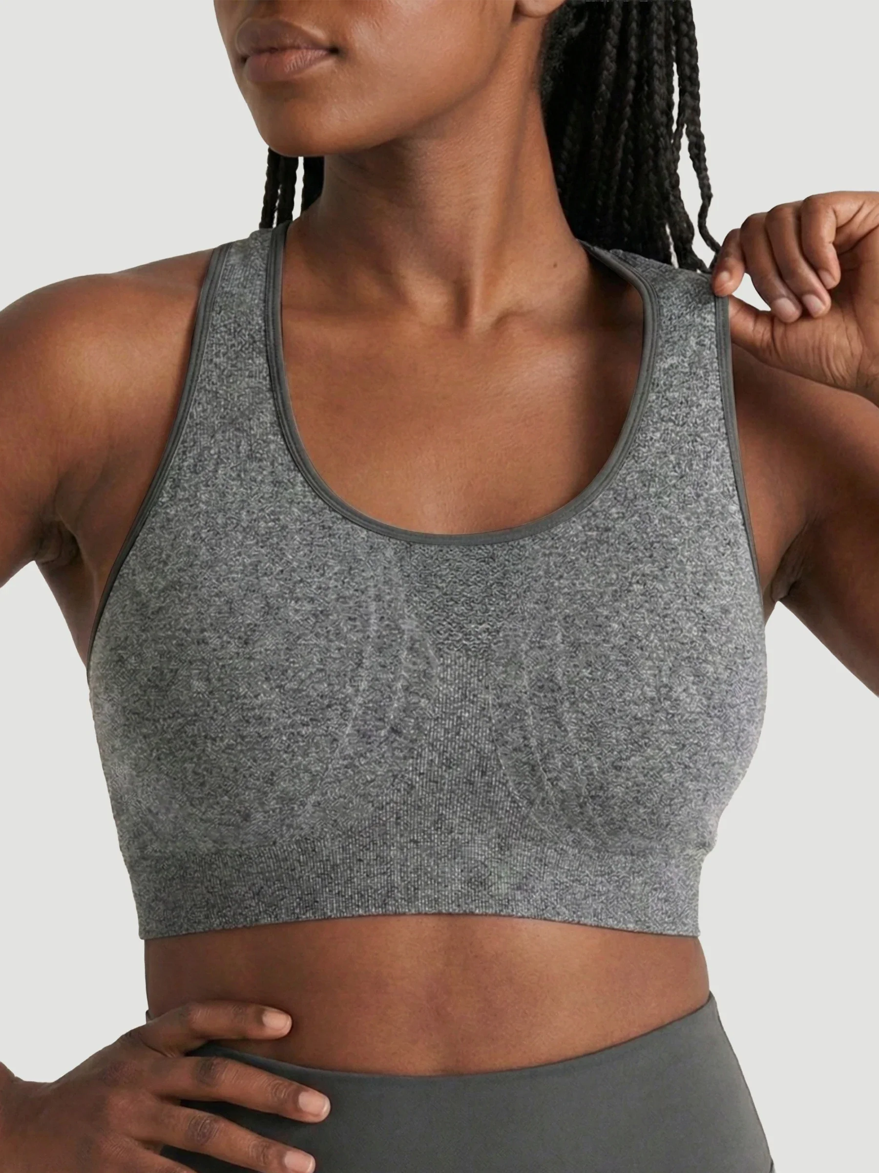 Seamless Racerback Sports Bra - Image 3