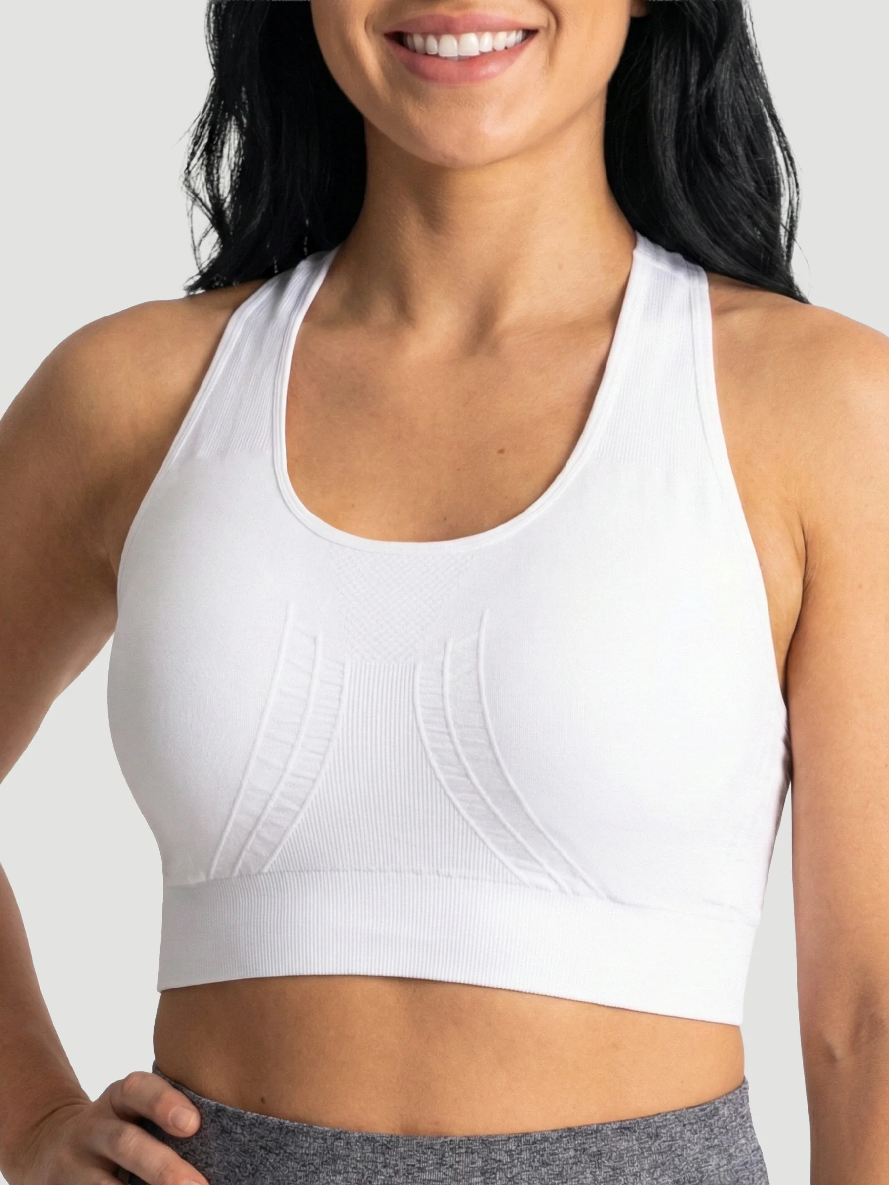 Seamless Racerback Sports Bra - Image 9