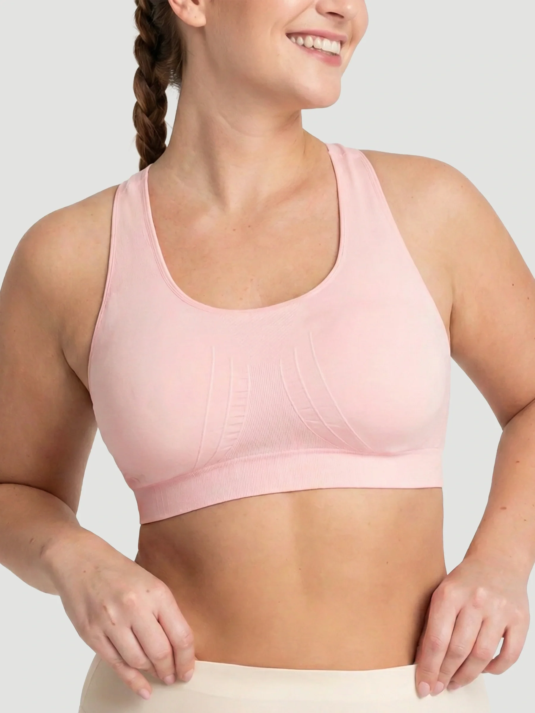 Seamless Racerback Sports Bra - Image 12