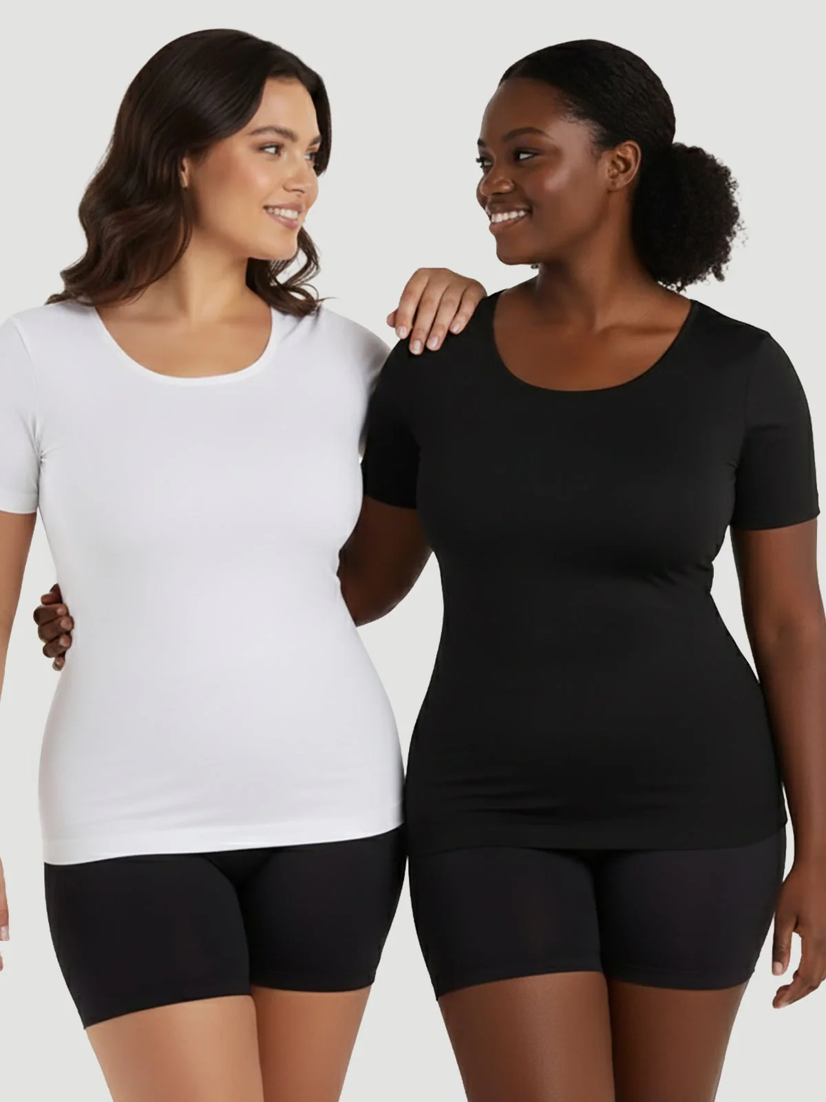 Short-Sleeve Shaping Smoothing Top - Image 8