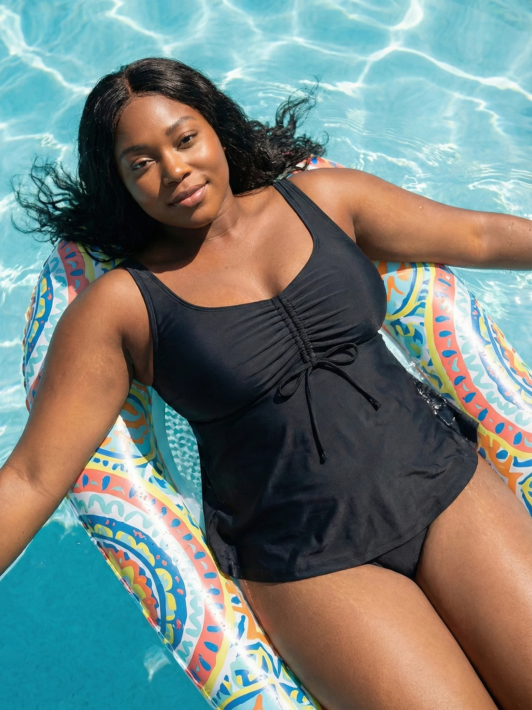 Wireless Tie-Front Tankini - Image 6