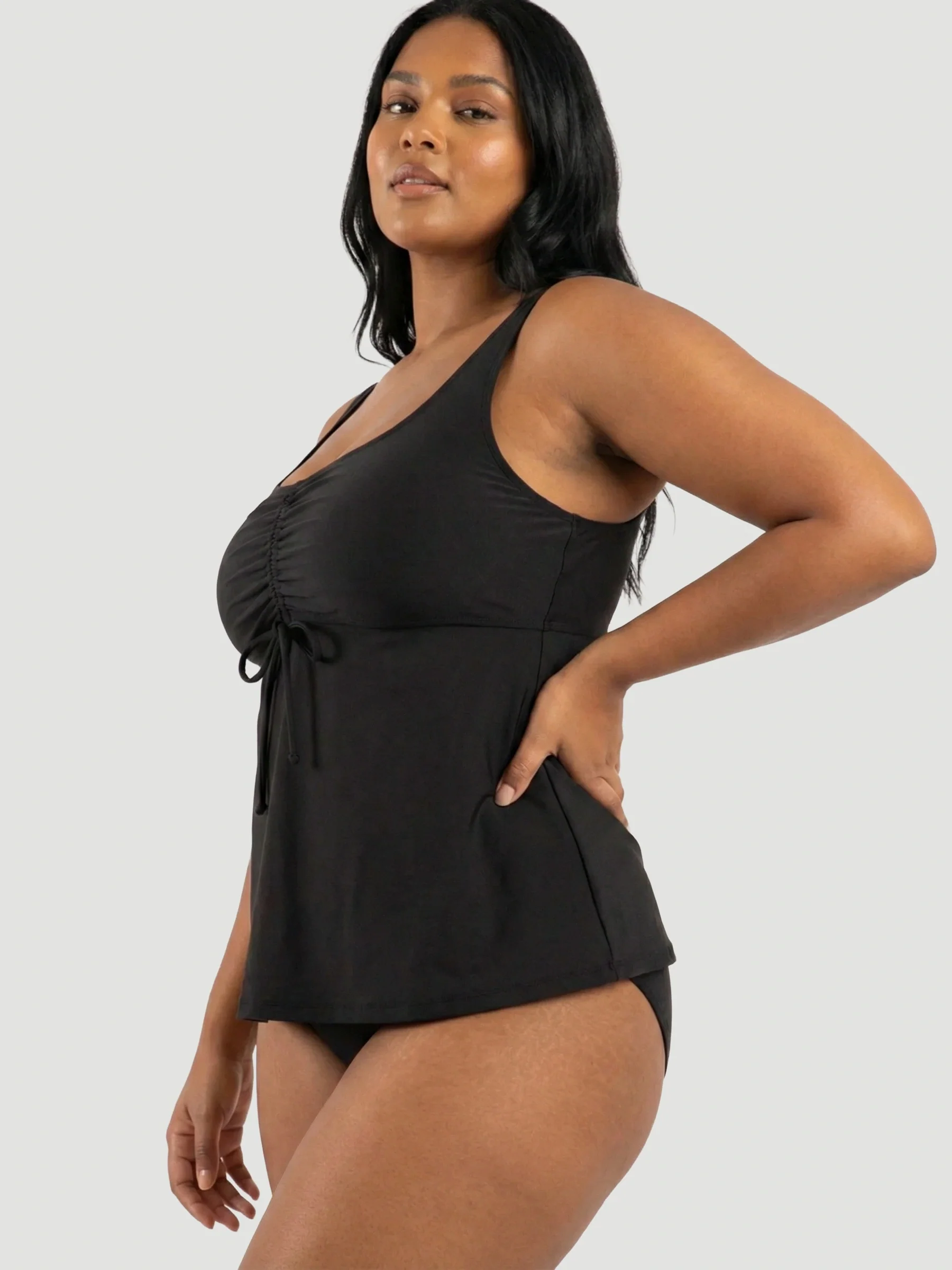Wireless Tie-Front Tankini - Image 9